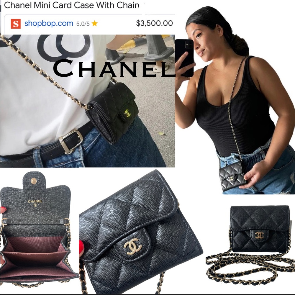 SOLD!! Chanel Mini Wallet Crossbody On Chain